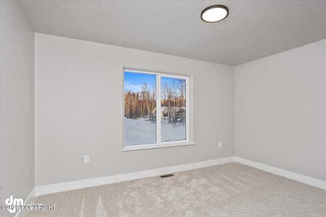 view of carpeted empty room