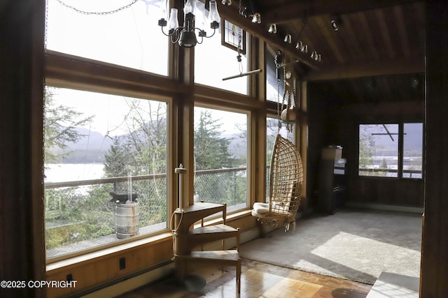 sunroom featuring a wealth of natural light