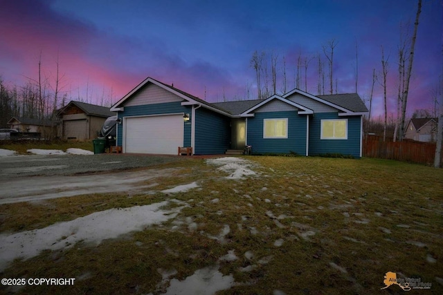 view of front of house featuring a garage