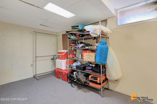 view of storage room