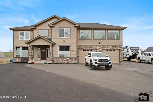 view of front of house featuring a garage