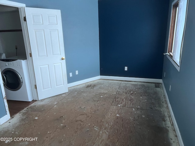 interior space featuring washer / clothes dryer