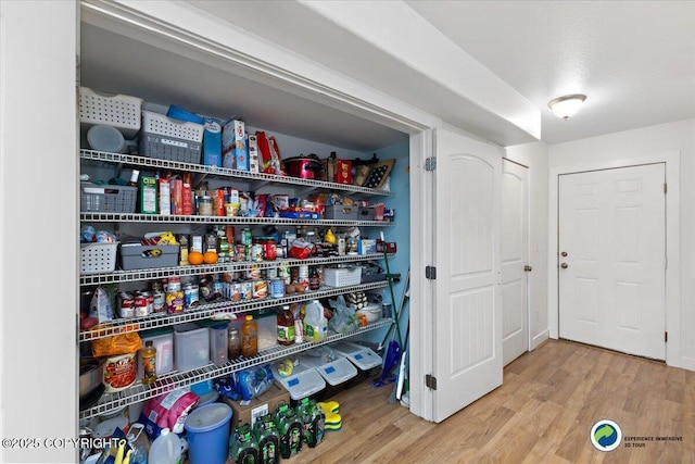 view of pantry