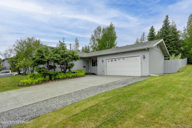 4800 Folker St, Anchorage, AK 99507 - ranch-style house featuring an attached garage and concrete driveway