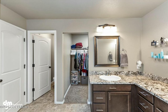 bathroom with vanity