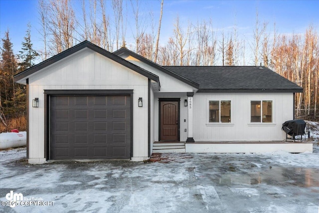 ranch-style house with a garage