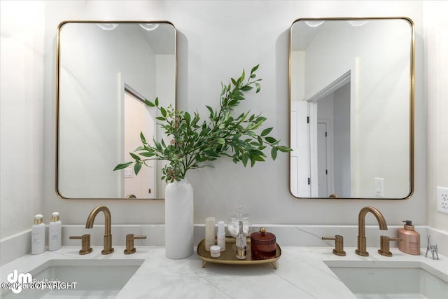 bathroom with vanity