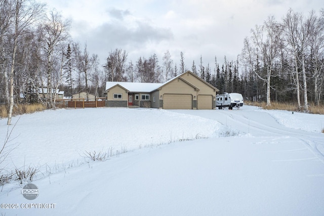 ranch-style house with a garage