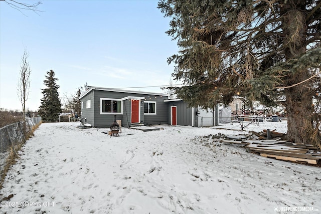 view of front of home