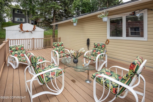 view of wooden terrace