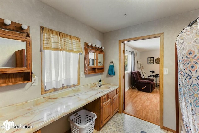 bathroom featuring vanity