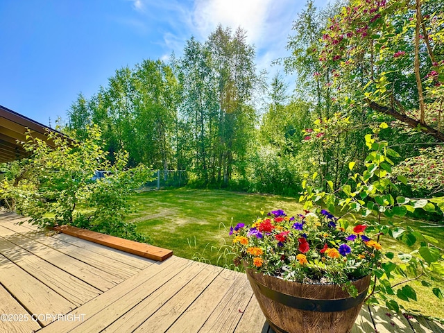 9218 N Erica Dr, Willow, AK 99688 - view of wooden terrace