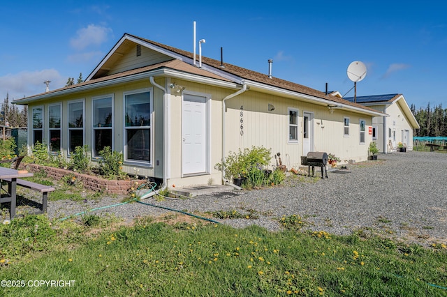 view of rear view of property