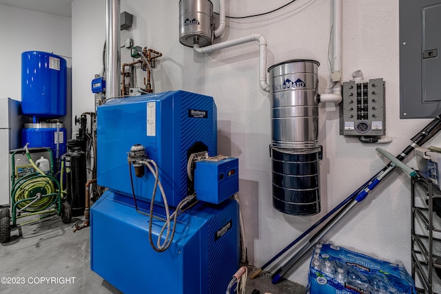 utility room with electric panel