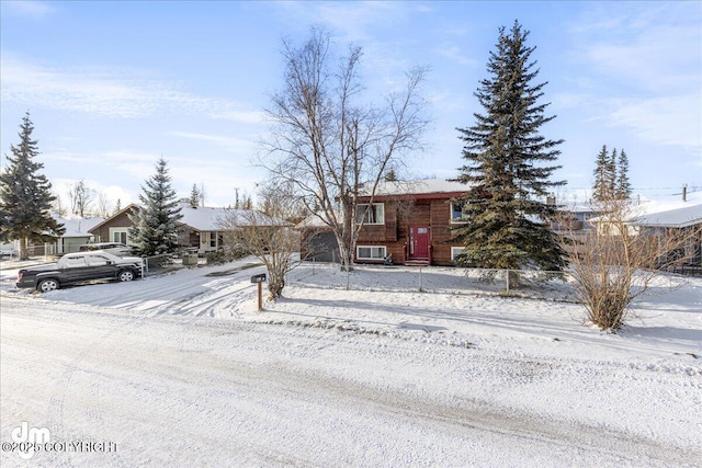 view of front of home