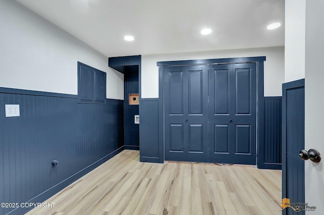 interior space featuring light hardwood / wood-style flooring