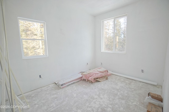 empty room with a wealth of natural light