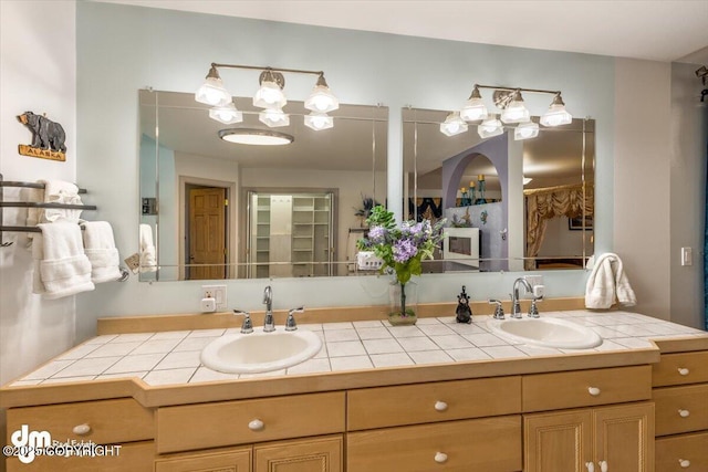 bathroom with vanity