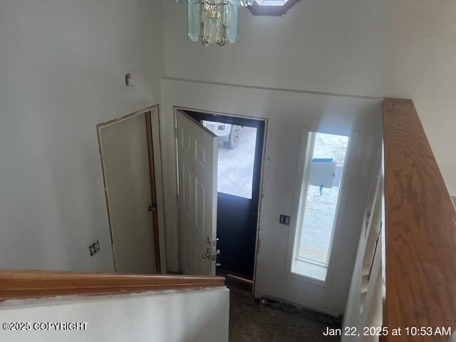 foyer featuring a wealth of natural light