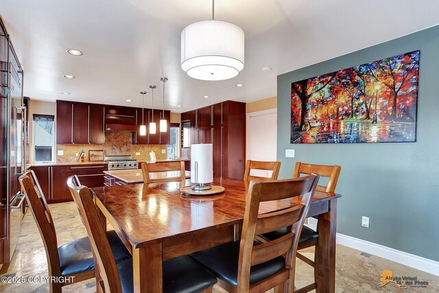 view of dining room