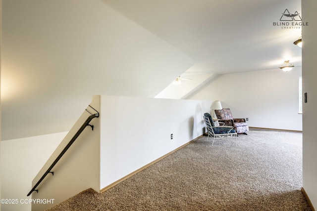 6976 W Windsor Dr, Wasilla, AK 99623 - additional living space with carpet and vaulted ceiling
