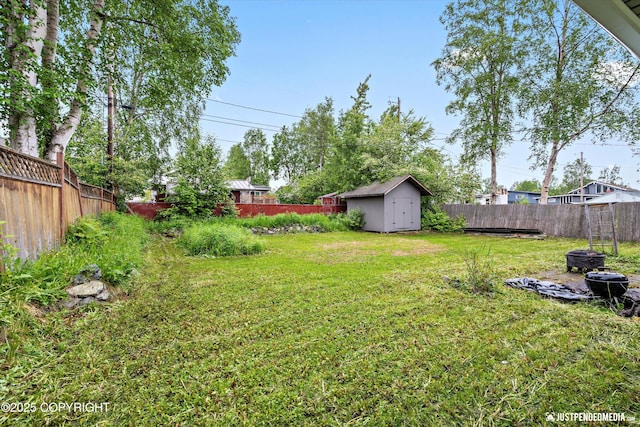 1510 E 40th Ct, Anchorage, AK 99508 - fenced backyard with a storage shed