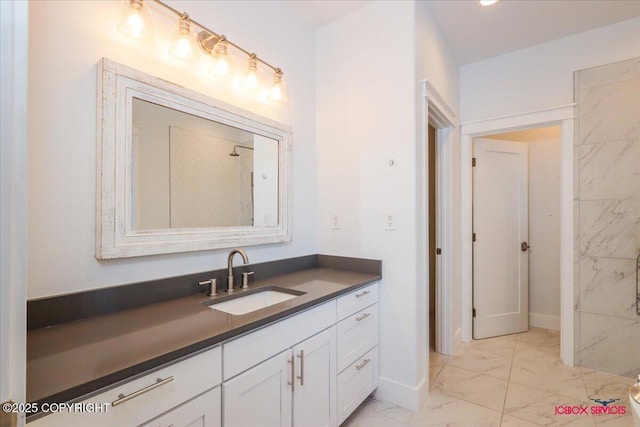 bathroom with vanity