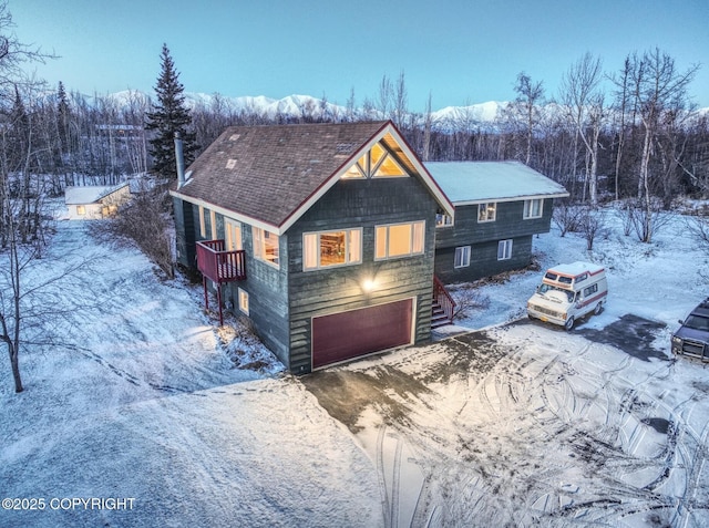 view of front of home featuring a garage