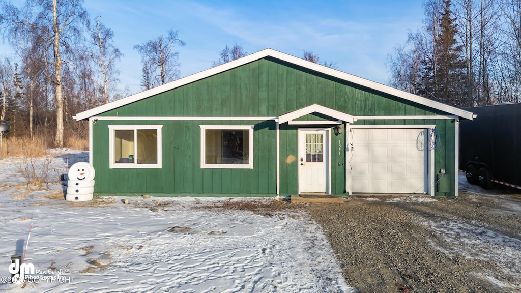 view of ranch-style home