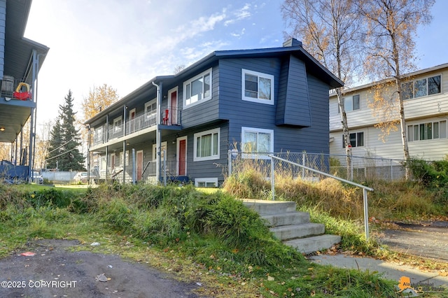 view of front of home