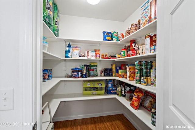 view of pantry