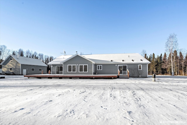 view of rear view of property