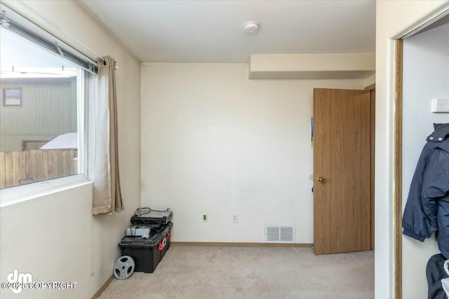 view of carpeted empty room