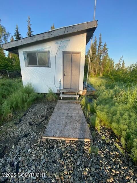 32603 Rickard St, Anchor Point, AK 99556 - view of outbuilding featuring entry steps