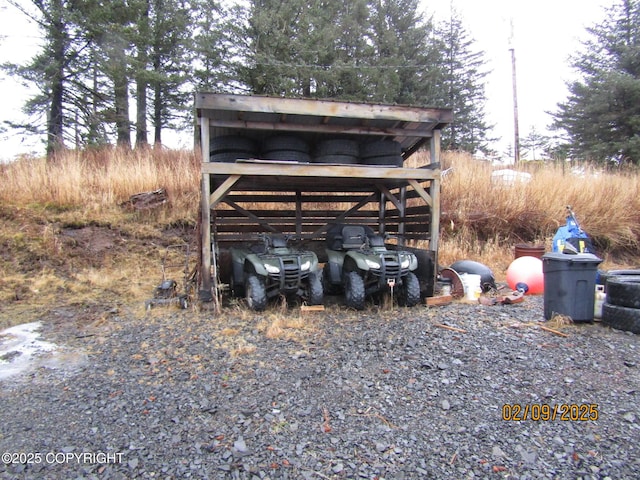 view of outdoor structure