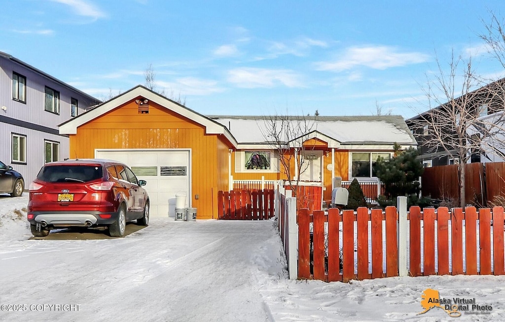 view of front of home