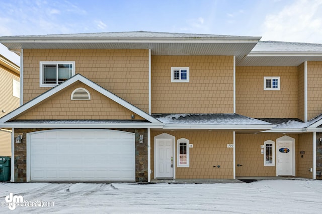 view of front of home featuring a garage