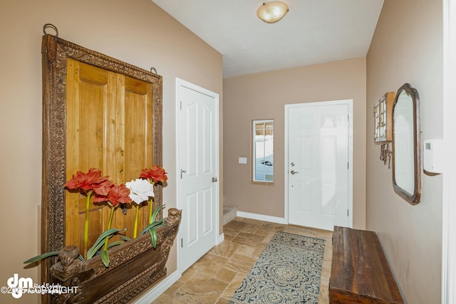 view of foyer entrance