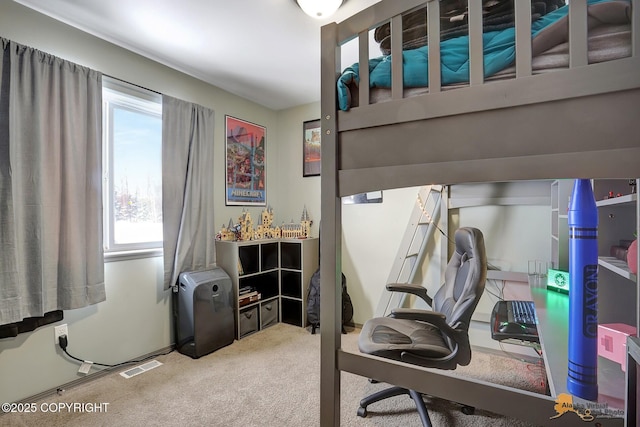 bedroom featuring carpet flooring