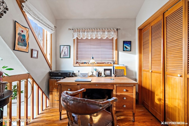 interior space with light wood-type flooring