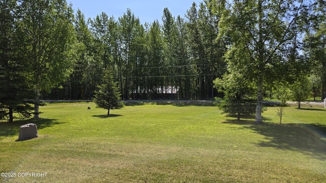5853 E Edgerton Parks Rd, Palmer, AK 99645 - view of grassy yard