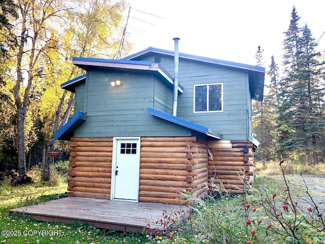 view of rear view of property