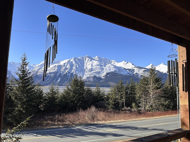 view of mountain feature