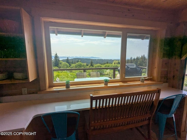 41650 Charlie Dr, Homer, AK 99603 - dining area featuring wood ceiling