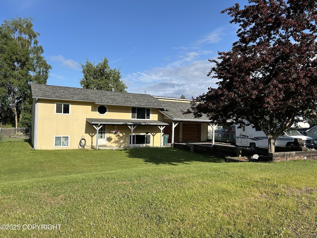 11524 Lower Sunny Cir, Eagle River, AK 99577 - view of front of home with a front lawn
