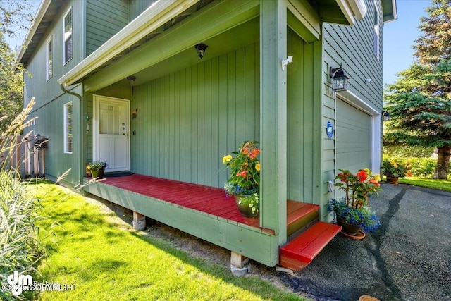 exterior space with a garage and driveway