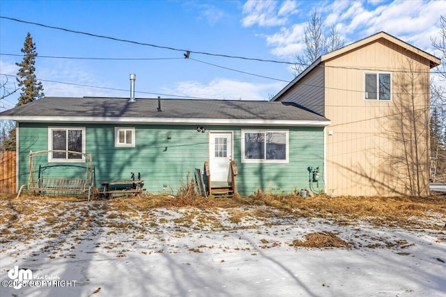 2050 Totem Rd, Wasilla, AK 99654 - snow covered property featuring entry steps