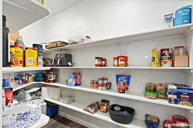 view of pantry