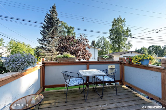 view of wooden terrace