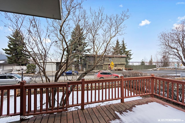 521 N St, Anchorage, AK 99501 - view of wooden deck